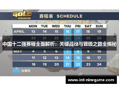 中国十二强赛程全面解析：关键战役与晋级之路全揭秘
